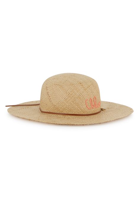 Cappello in paglia con logo CHLOE' KIDS | C2086843A